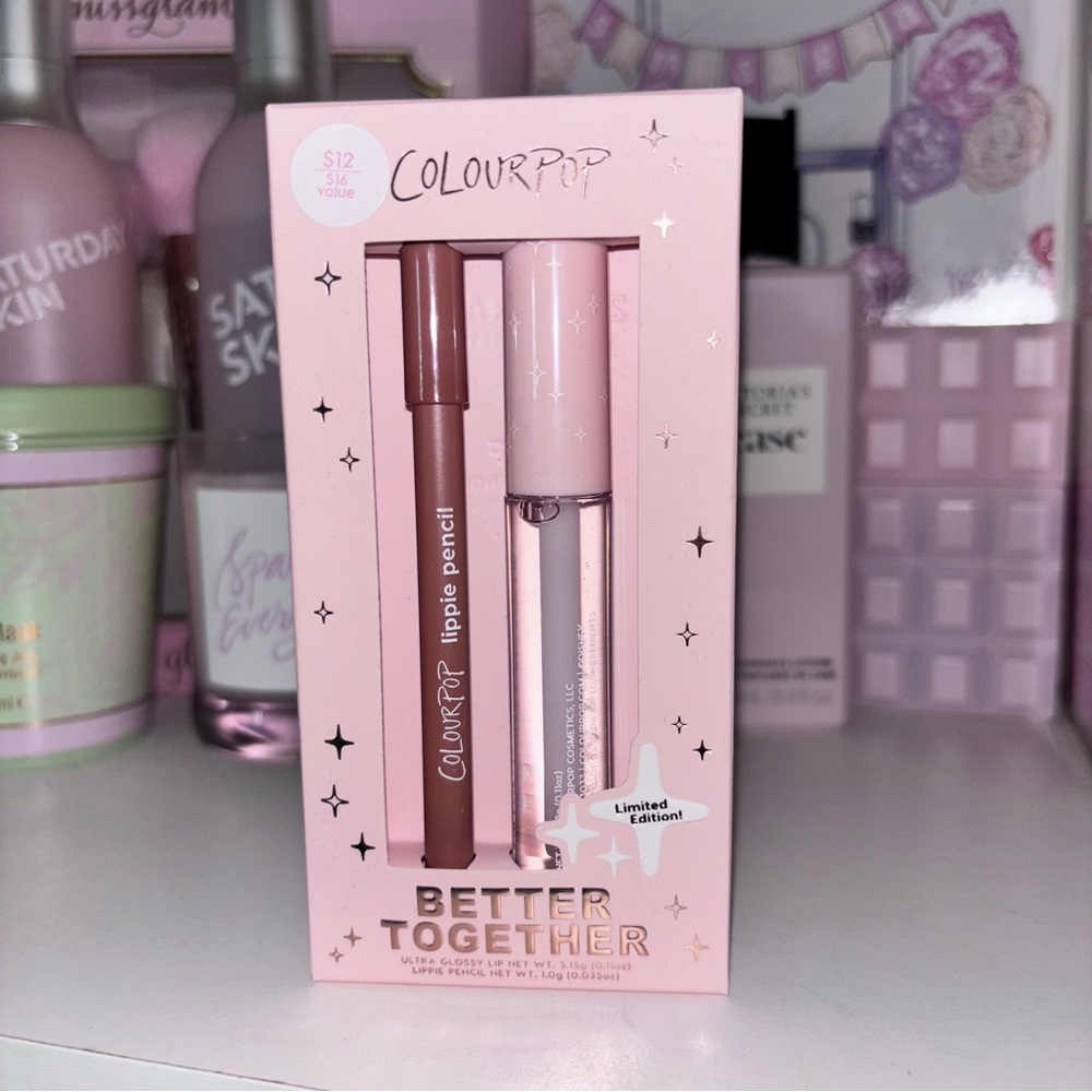 💝NIB ColourPop Lip Gloss and Pencil Set -BFF💝 - Picture 3 of 4